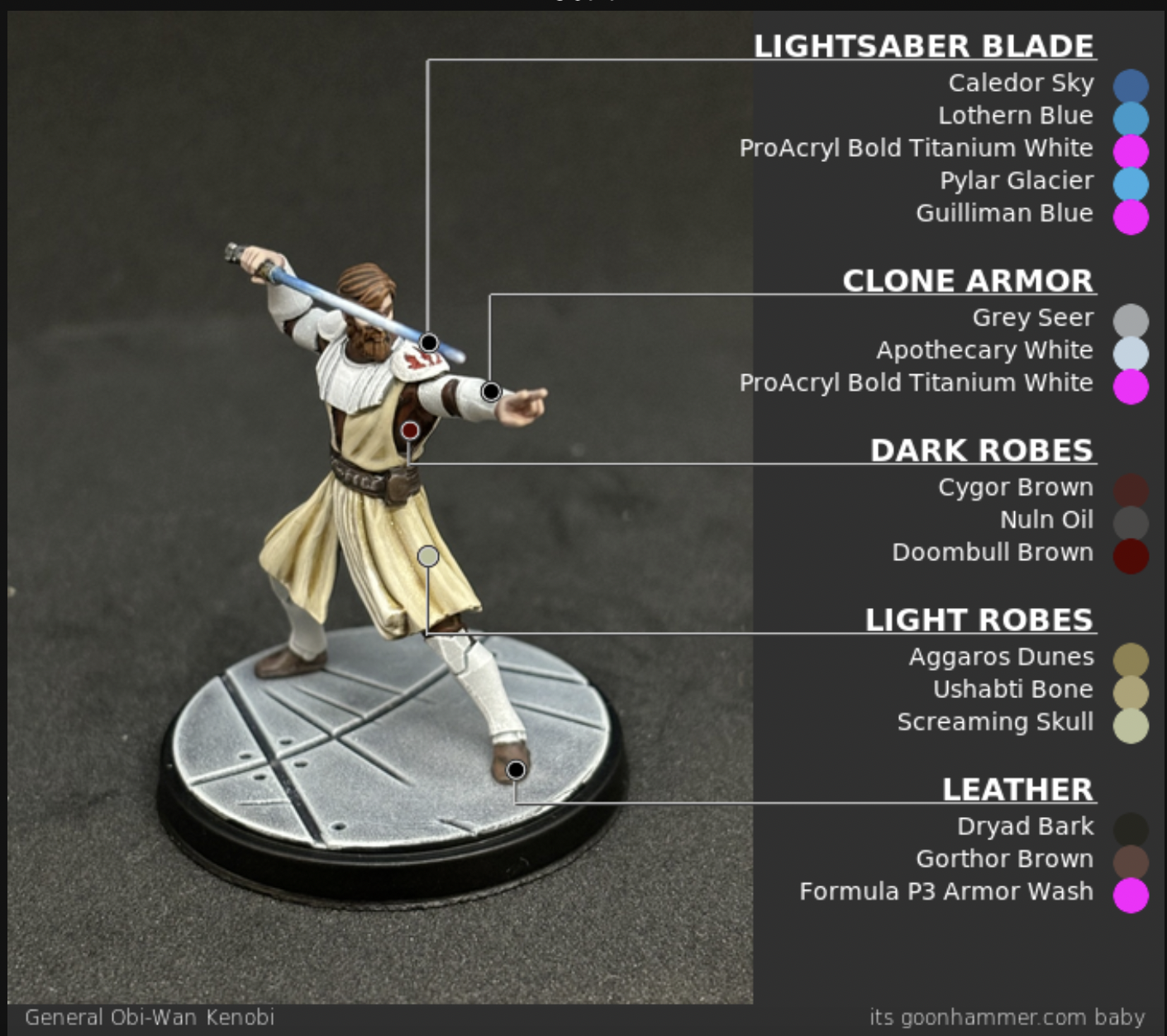 Color Swatch of Obi-Wan Kenobi